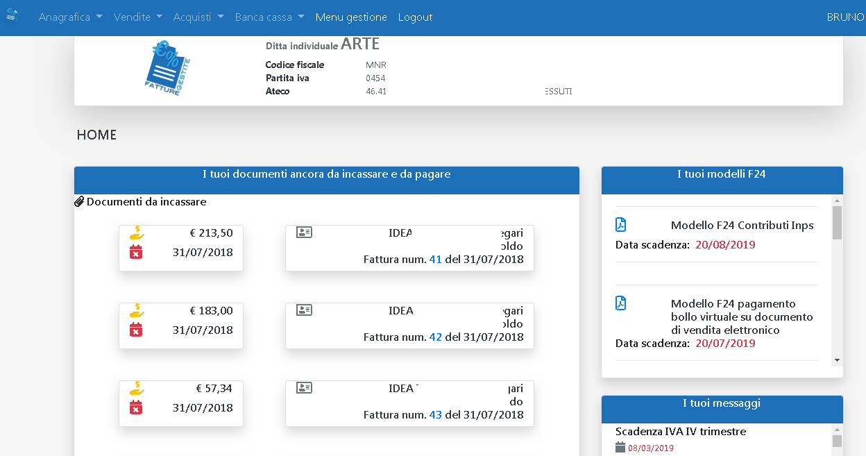 Fattura Elettronica gestita