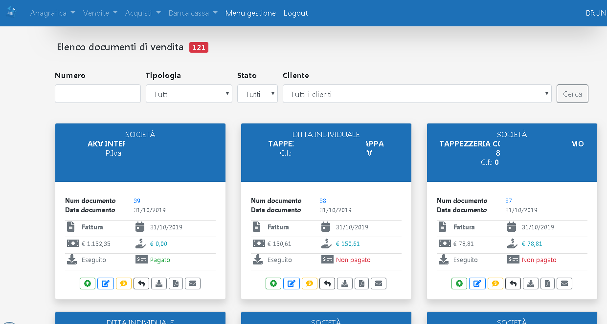 Fattura Elettronica gestita